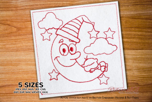 Baby Boy Sleeping on the Moon: An Embroidery Review