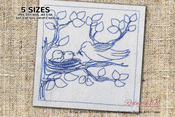 Bird and Chicks Eating a Worm: Seasonal Design Review