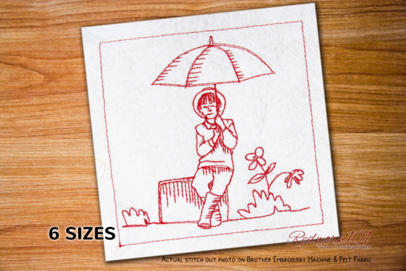 Boy with Umbrella Bluework: An Etsy Seller Review
