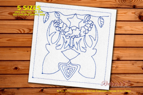 Buck Deer Lineart: An Embroidery Design Review