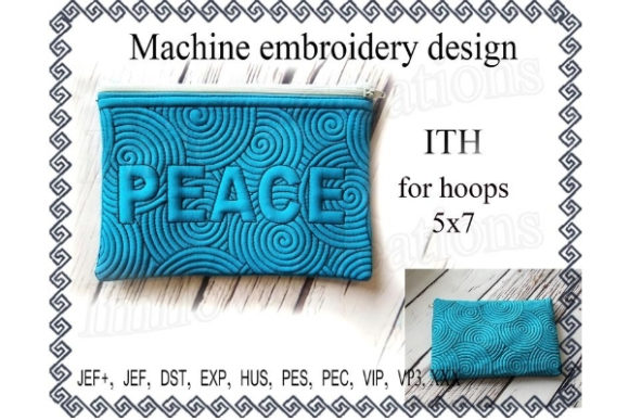 Cosmetic Bag in the Hoop: Peace Design Review