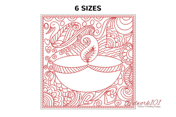Diwali Deep Design Redwork: A Sweatshirt Review
