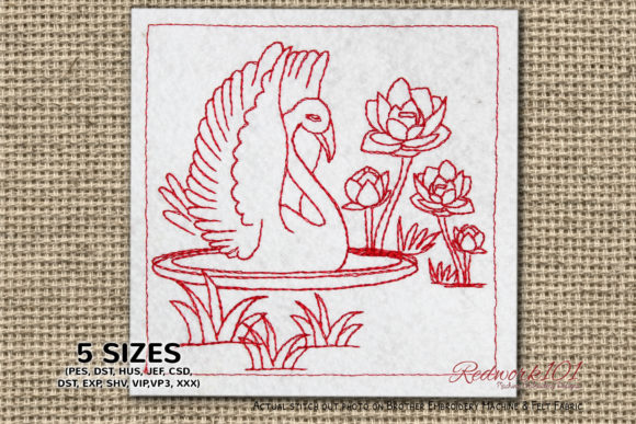 Graceful Cob Swan: Seasonal Embroidery Review