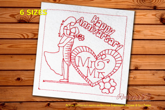Mr. and Mrs. Redwork Hearts: A Designer Review