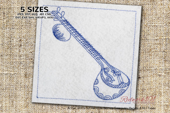Sitar Stringed Instrument: Holiday Embroidery Review