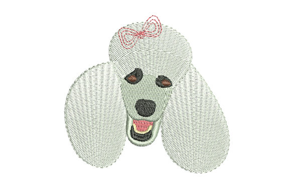 White Poodle Dog Head: A Seasonal Embroidery Review